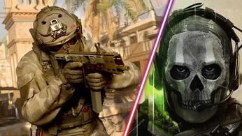 Call of Duty player holding SMG and Ghost wearing headphones and grey mask