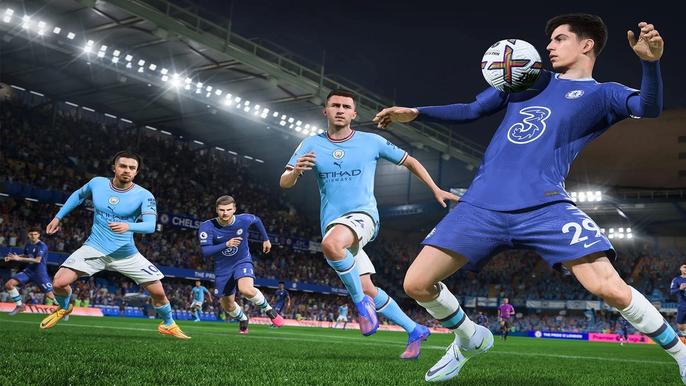 Image showing Kai Havertz and Phil Foden in FIFA 23