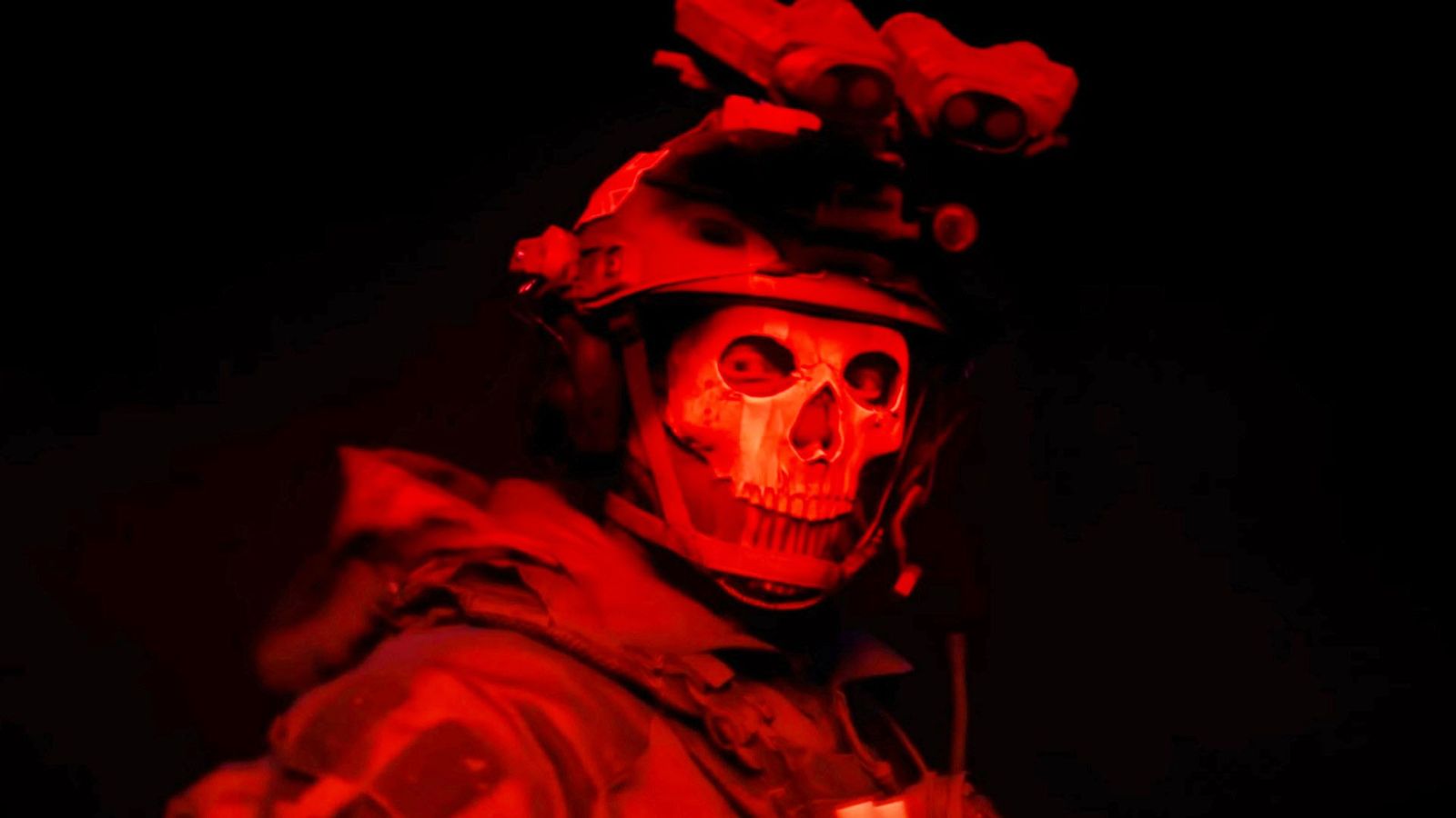 Warzone Ghost Operator highlighted with red light