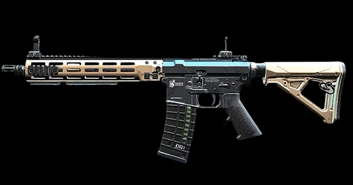 Modern Warfare 3 M4 assault rifle on black background