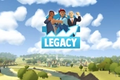Legacy Game Logo against a countryside background.