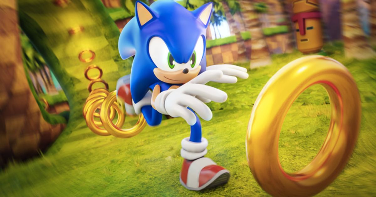 Image of Sonic in Sonic Speed Simulator.