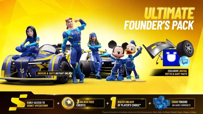 Disney Speedstorm Ultimate Founder's Pack