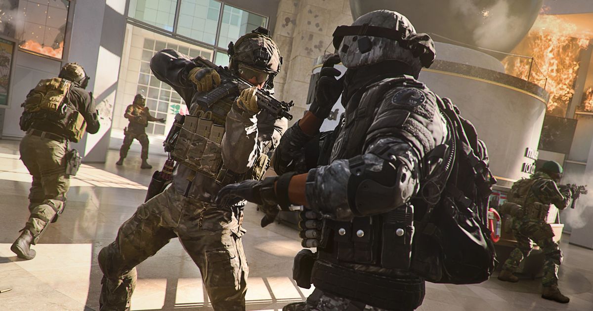 Modern Warfare 2 spelers die vechten in het gebouw
