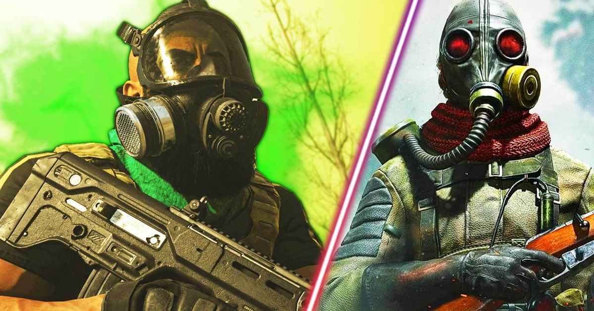 Warzone 2 players wearing gas mask