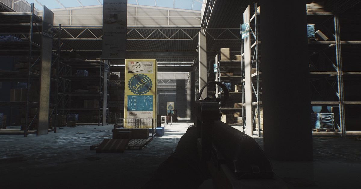 A PMC player on the Interchange map in Escape From Tarkov.