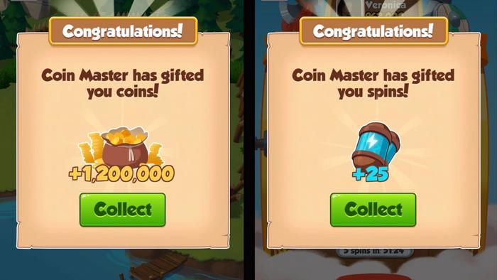 You can get Coin Master free spins just by clicking a few links each day.