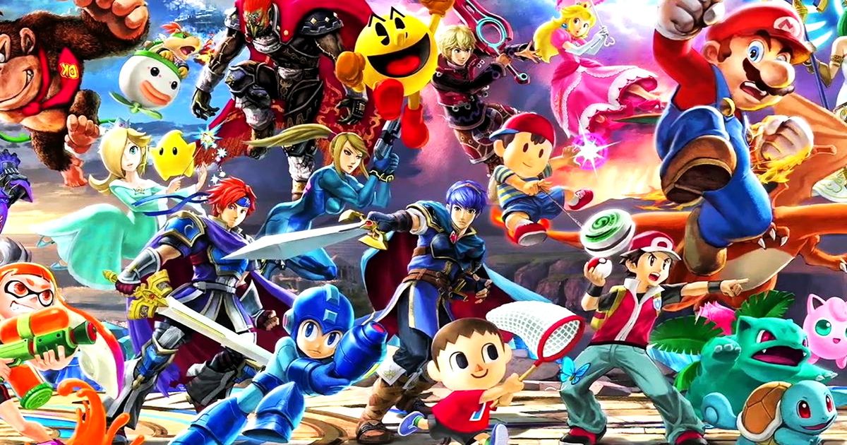 Bandai Namco’s Smash Bros team - characters from Smash Bros fighting together