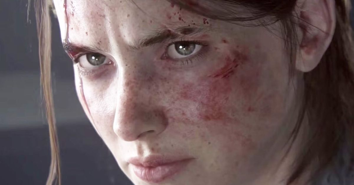A close up of Ellie from The Last of Us 2