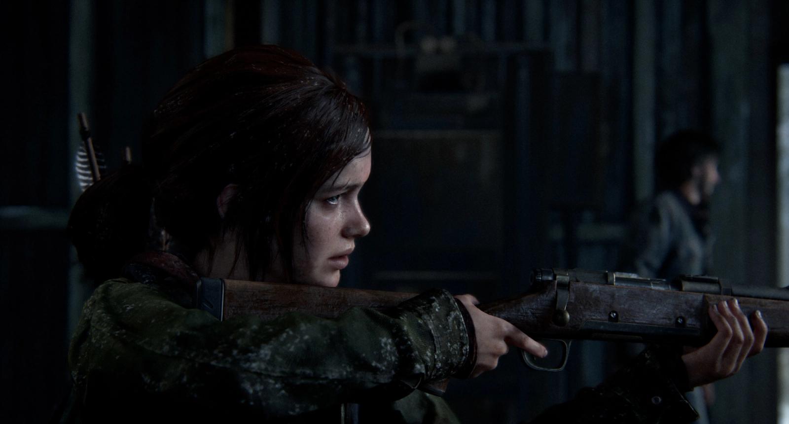 The Last of Us' Ellie aiming a rifle