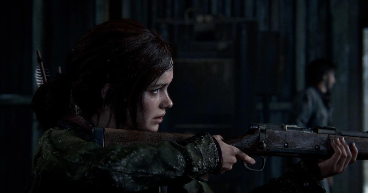 The Last of Us' Ellie aiming a rifle