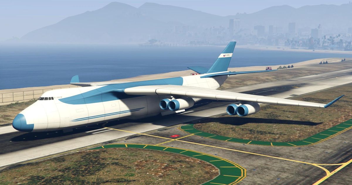 An image of GTA 5's cargo plane.