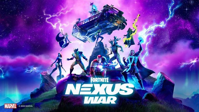 This is the cover image for Fortnite Chapter 2 Season 4 - The Nexus War