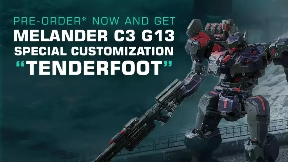 Armored Core 6 Pre order bonus tenderfoot