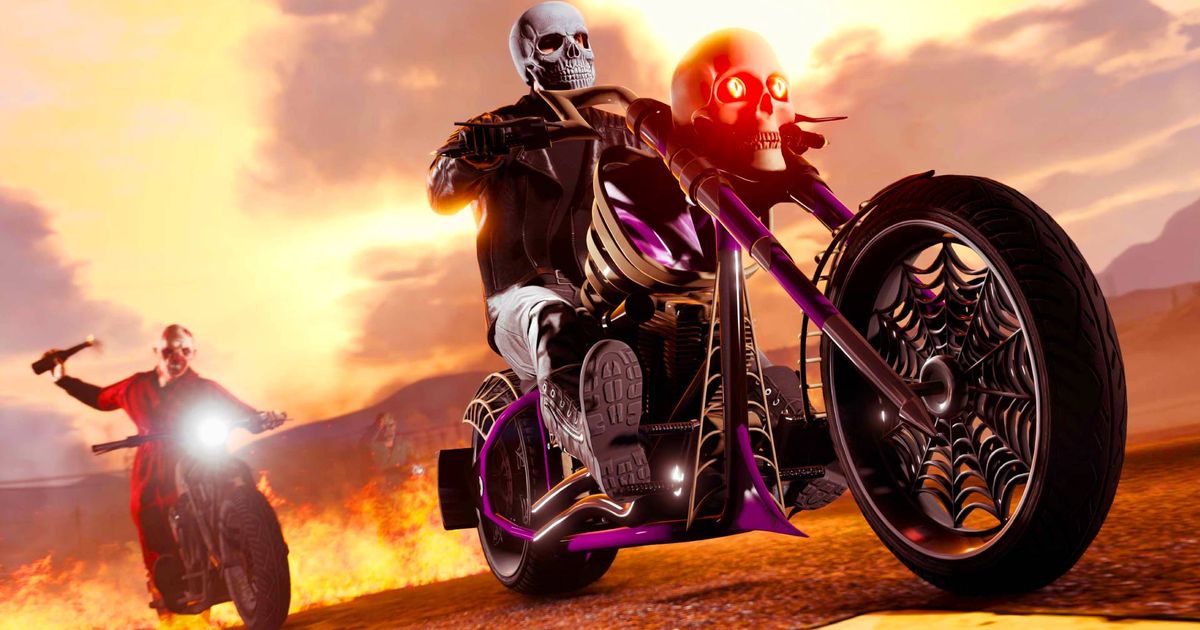 Bikers in Judgement Day mode for GTA Online Halloween event