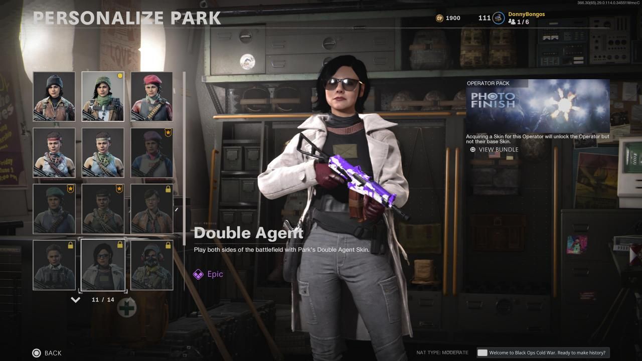 Park Double Agent Operator Skin
