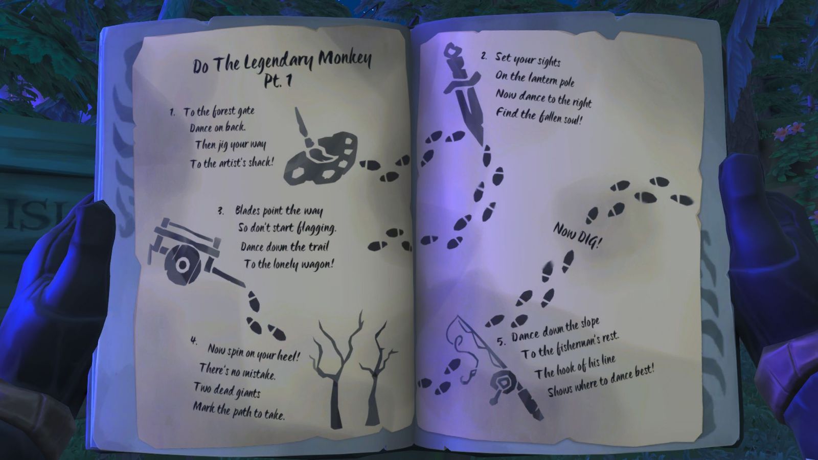 Sea of Thieves legendary monkey part one logbook pages