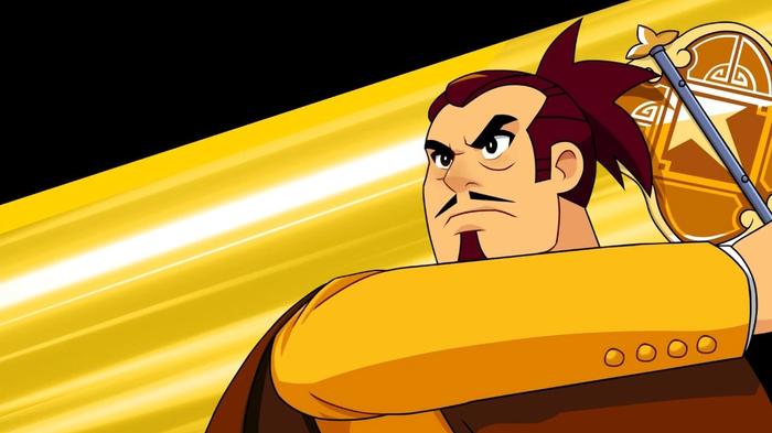 Kanbei from Advance Wars 1+2: Re-Boot Camp uses his CO power.