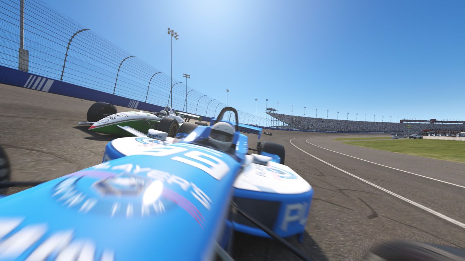 A view of my driver in the sim race.