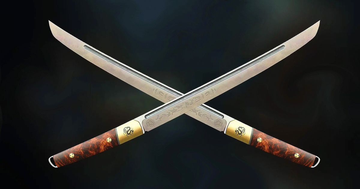 Modern Warfare 3 - Dual Kodachis swords, crossed in an "X"