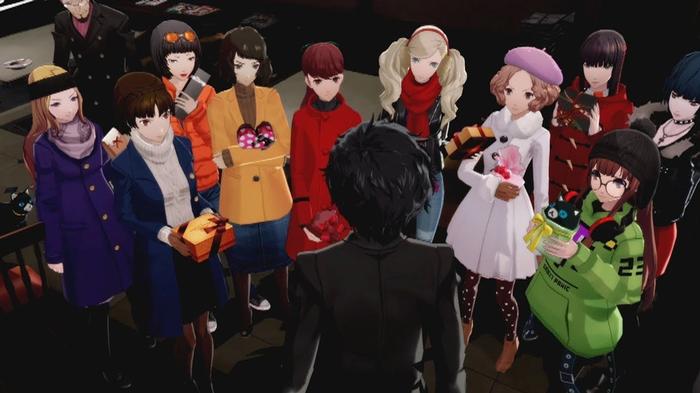 Screenshot of all the female confidants in Persona 5 Royal