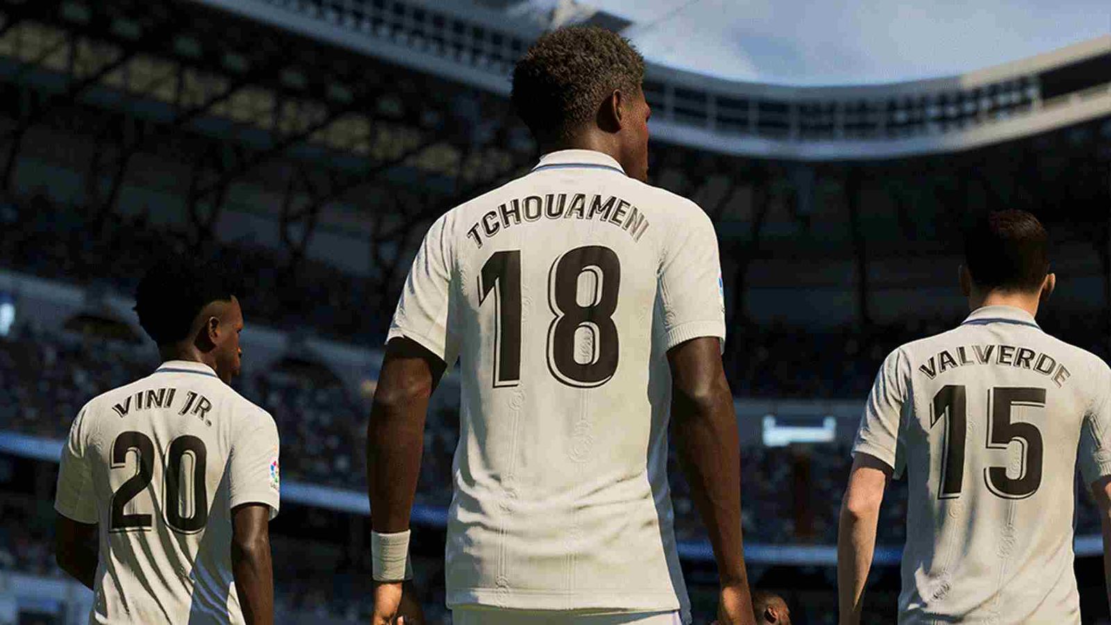 Image of Real Madrid players in FIFA 23.