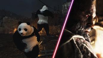 Some pandas in the Resident Evil 4 Remake.