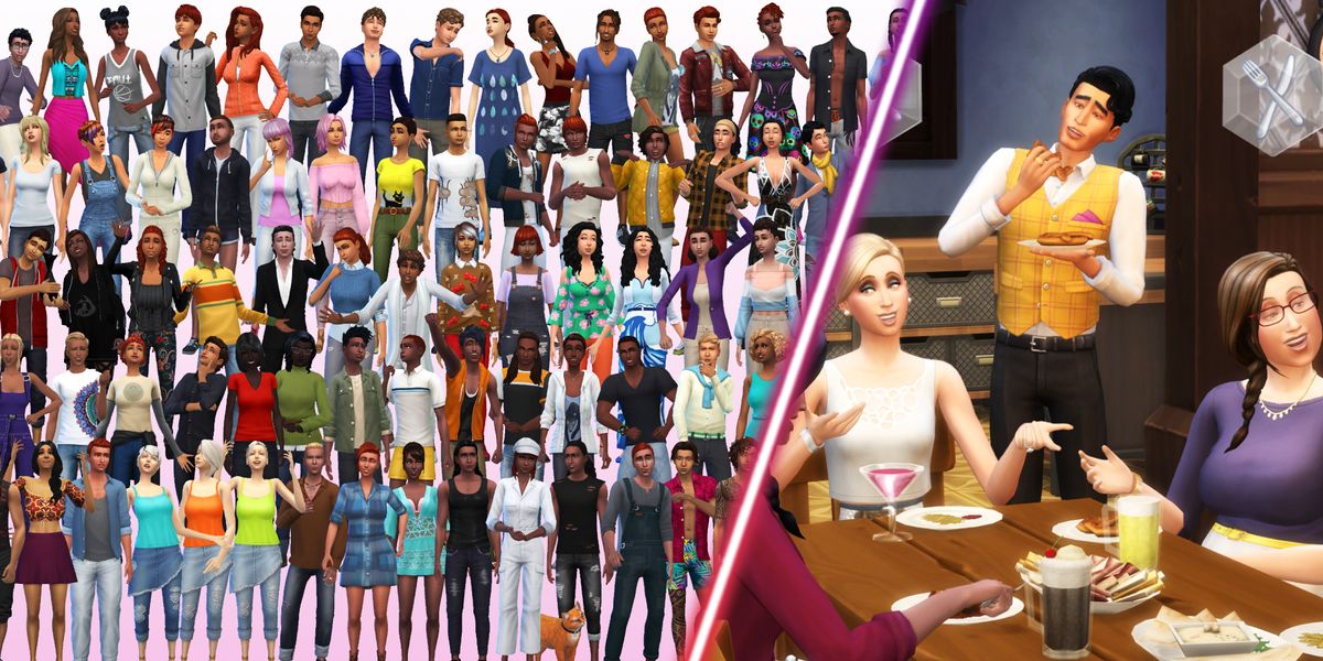 An 100 baby challenge family in The Sims 4.