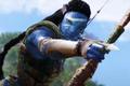 A Na'vi shooting an arrow in Avatar Frontiers of Pandora