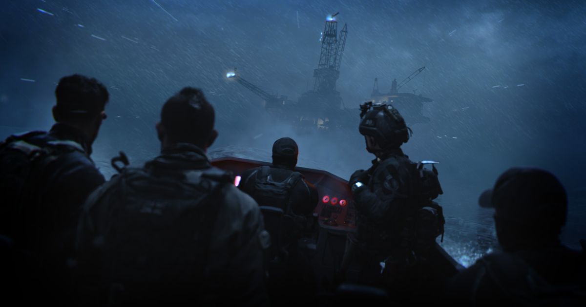 Image showing Modern Warfare 2 characters in a boat