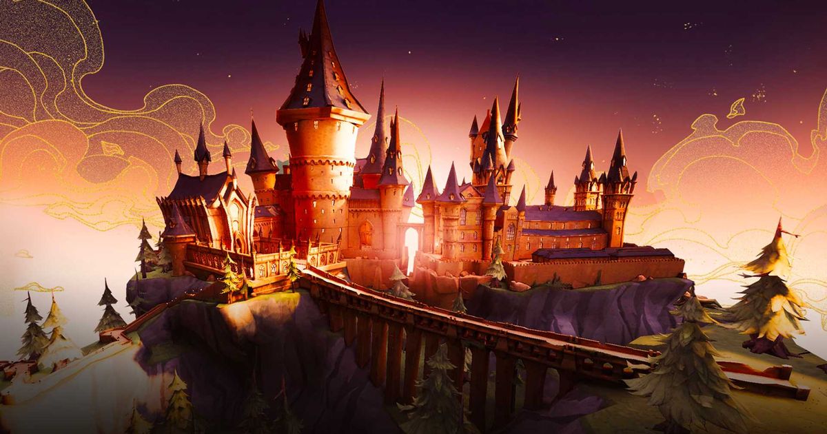 Hogwarts castle in Harry Potter Magic Awakened.