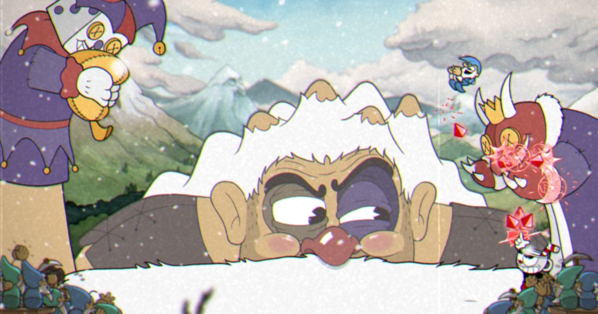 The Glumstone the Giant boss in Cuphead.