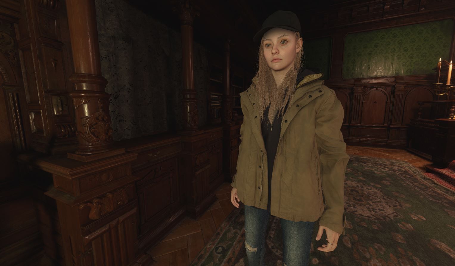 A playable Rose Winters model in Resident Evil Village.
