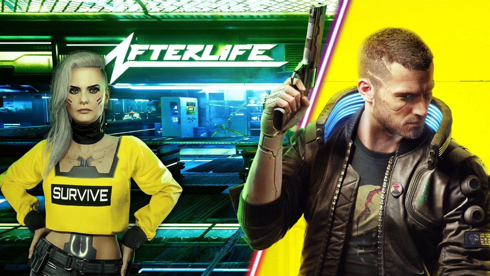 Cyberpunk 2077's The Afterlife.