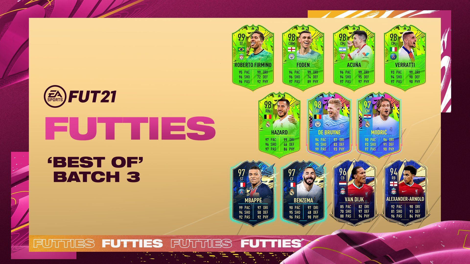 FIFA 21 FUTTIES LIVE Best of Batch 3 Derby Team Event Votes