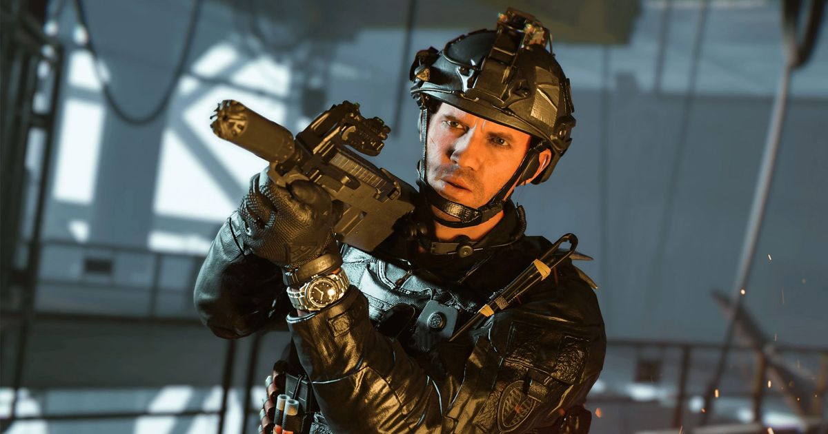 Screenshot of Graves in Modern Warfare 2 holding a rifle
