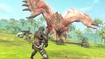 The player character battling a monster in Monster Hunter Now.