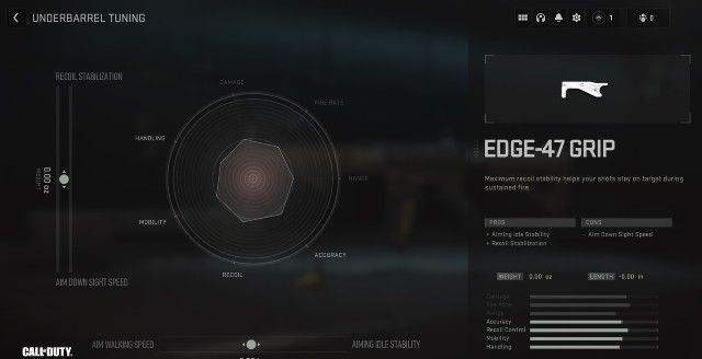 Warzone 2 weapon tuning menu