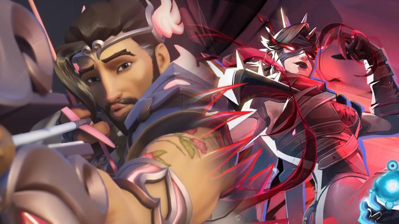 Cupid Hanzo from Overwatch; Malice from Marvel RIvals