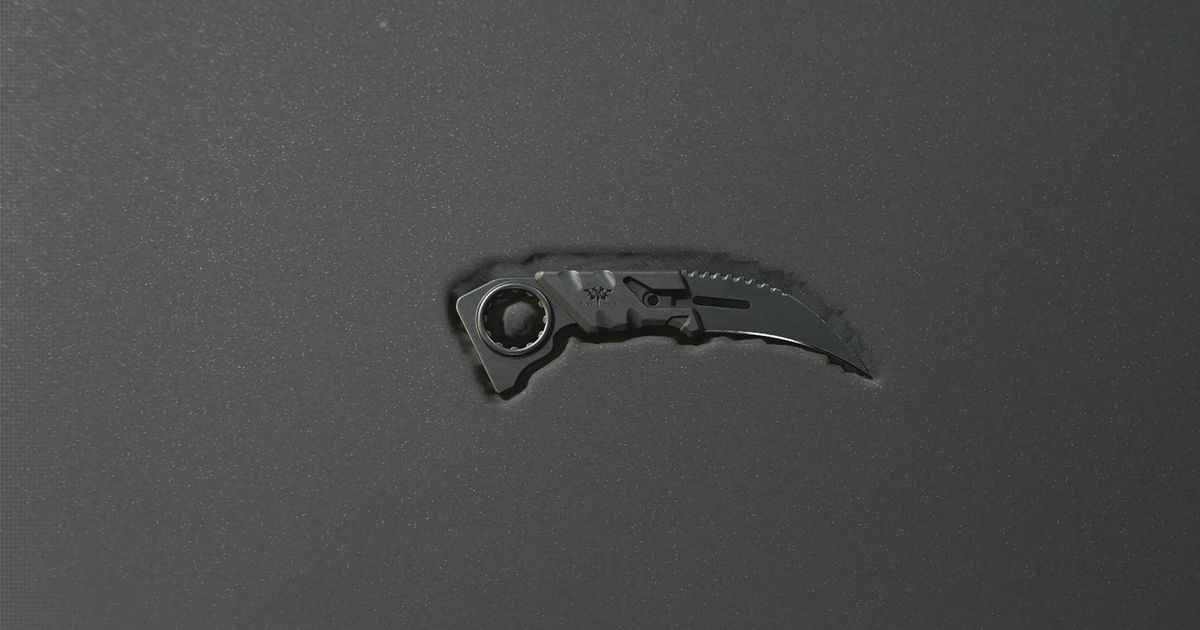 Modern Warfare 3 Karambit loadout - knife inside a grey case