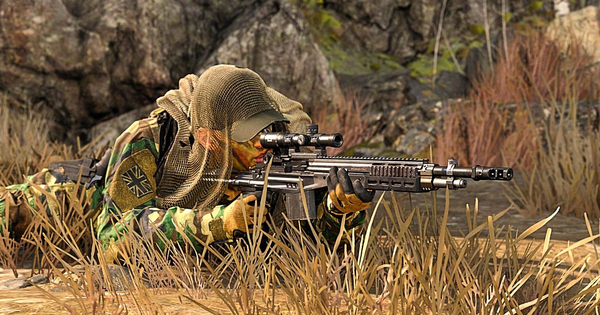 Image showing Warzone player using a sniper rifle