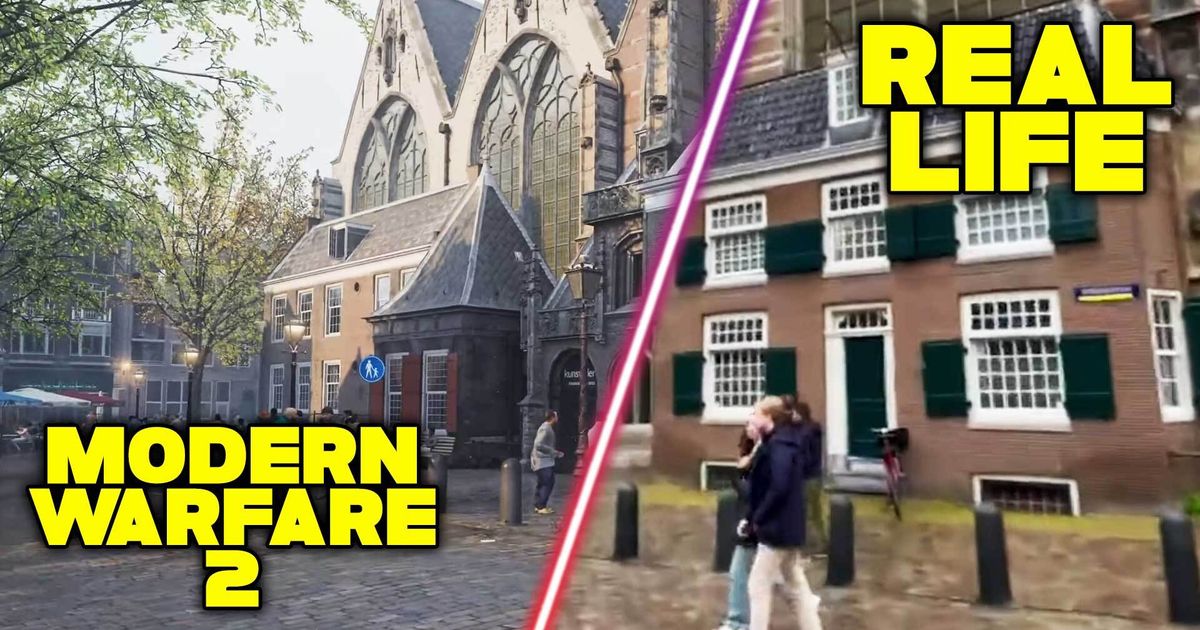 Modern Warfare 2 Amsterdam mission compared to real life