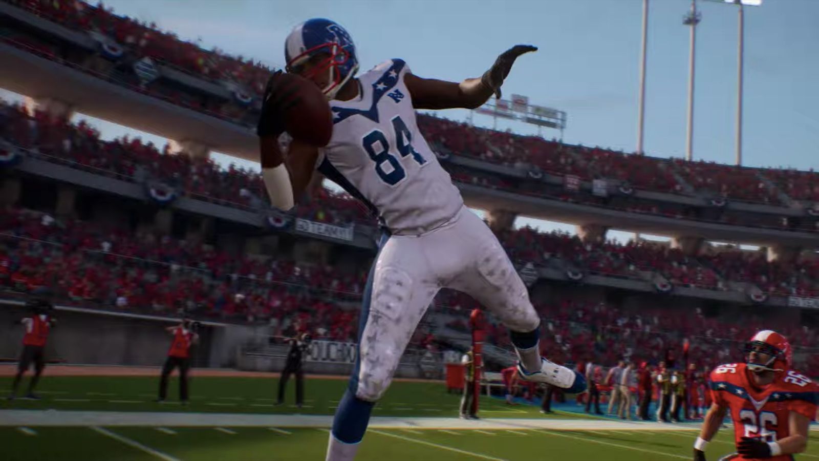 Image of a player catching the ball in Madden 23.
