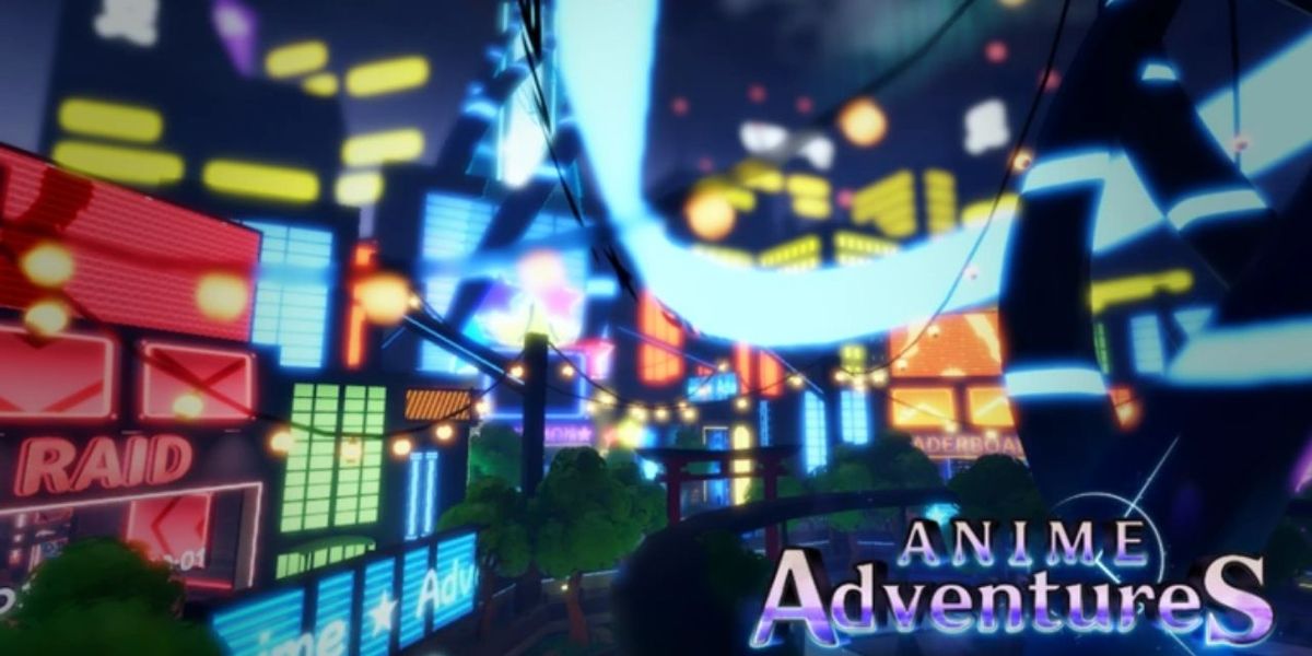 A futuristic city in Anime Adventures.
