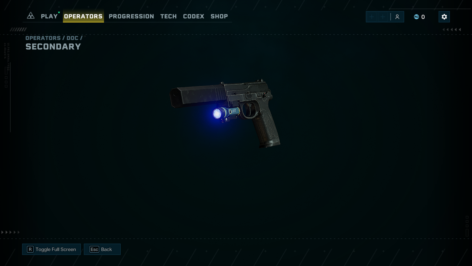 The P9 handgun in Rainbow Six Extraction.