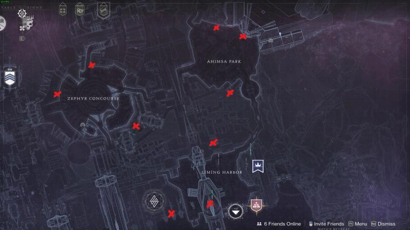 Destiny 2: All Neomuna Chest Locations Map