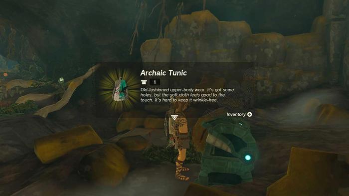 The Archaic Tunic in Zelda Tears of the Kingdom.