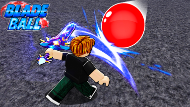 Player using ability to hit ball in blade ball