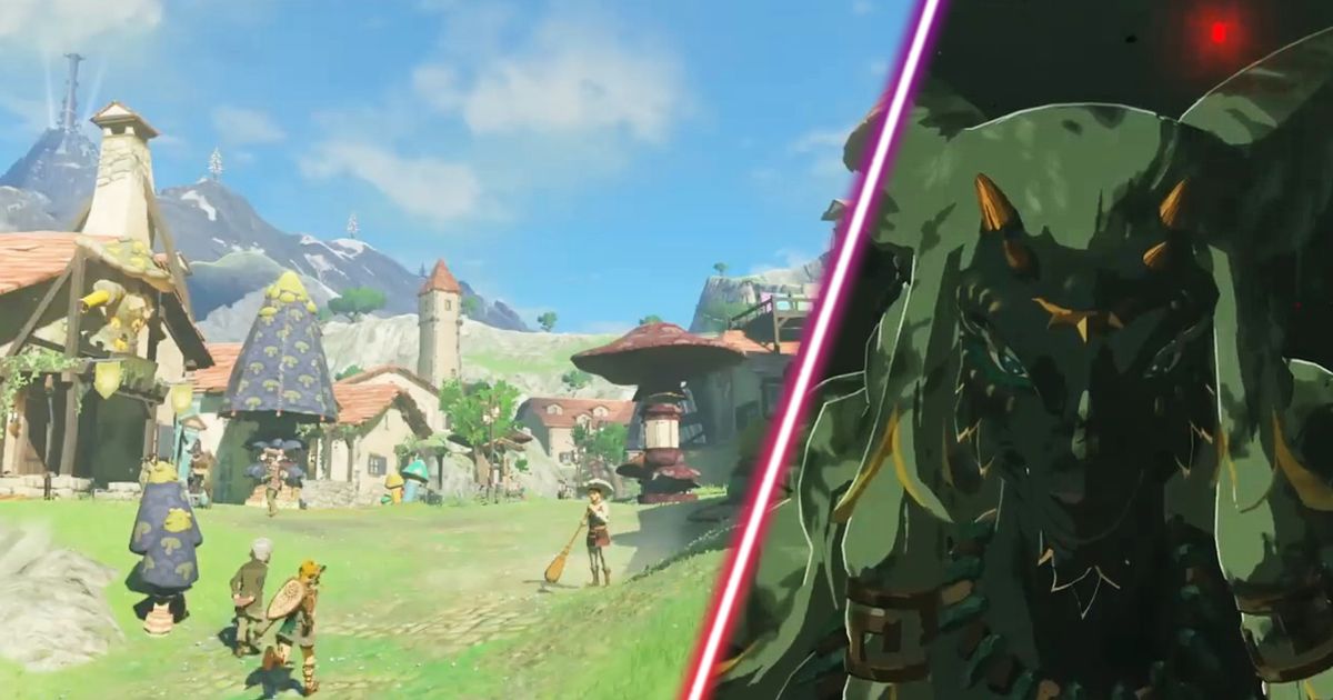 Link running in The Legend of Zelda: Tears of the Kingdom.