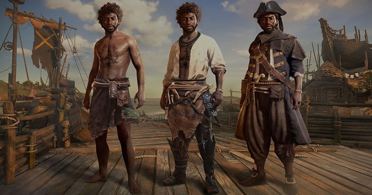 skull and bones character creation with different clothes for same character